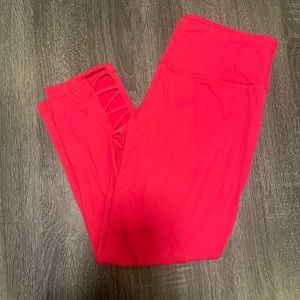 Hot pink workout leggings